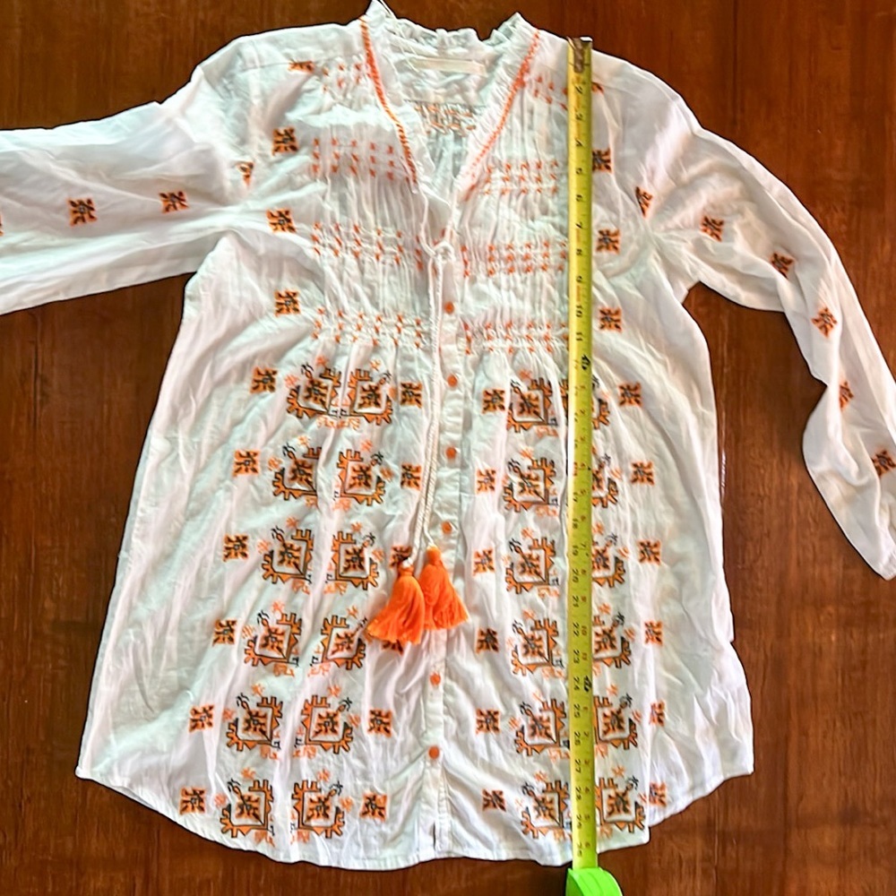 NWT LOLA AUSTRALIA Women's Embroidered Tunic Blouse SZ S - Picture 8 of 8
